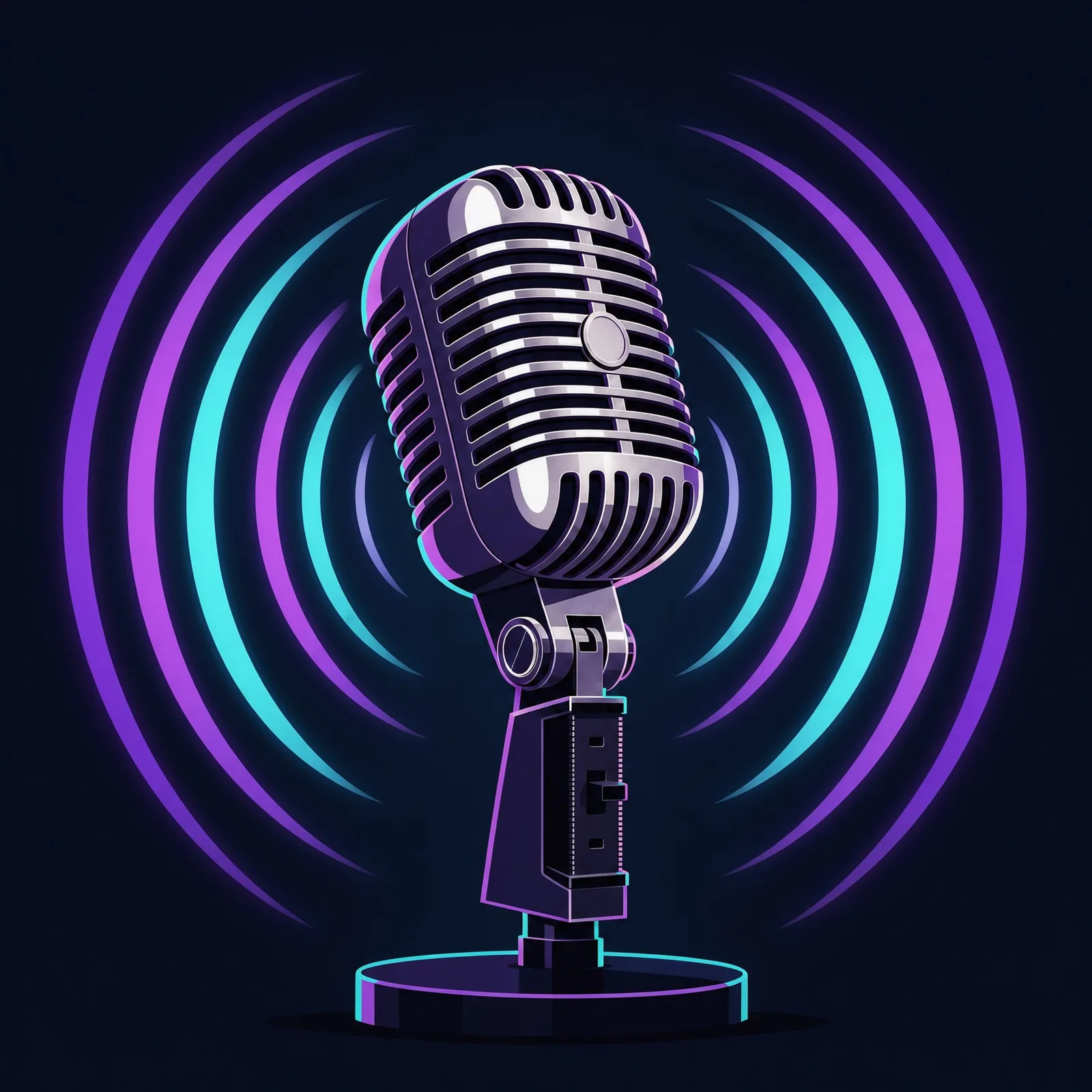 Podcast cover (1:1) made by a clone